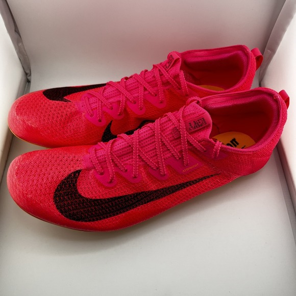 Nike ZoomX Dragonfly Track Shoes Mens 15 CD4382-600 AtomKnit Spikes Pink Bag New - Picture 6 of 16